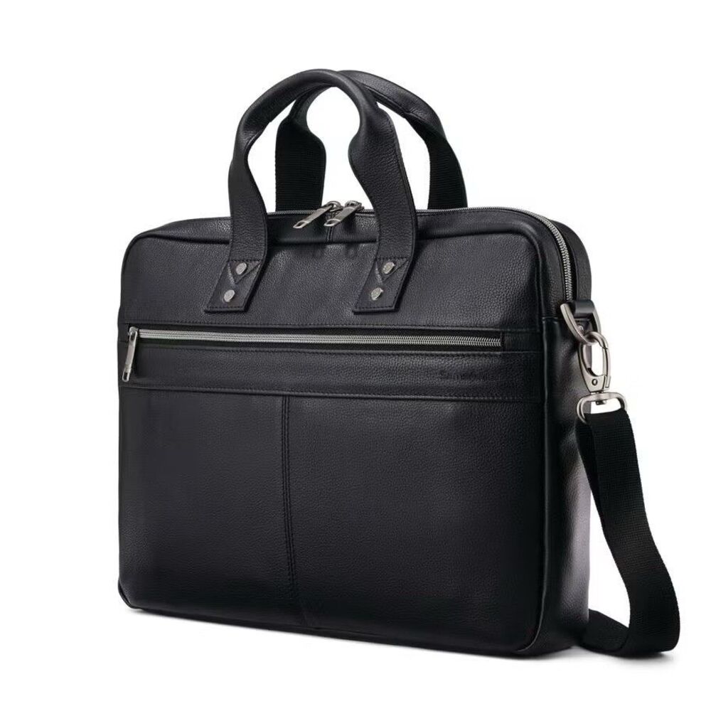 Samsonite Classic Leather Slim Briefcase Bag